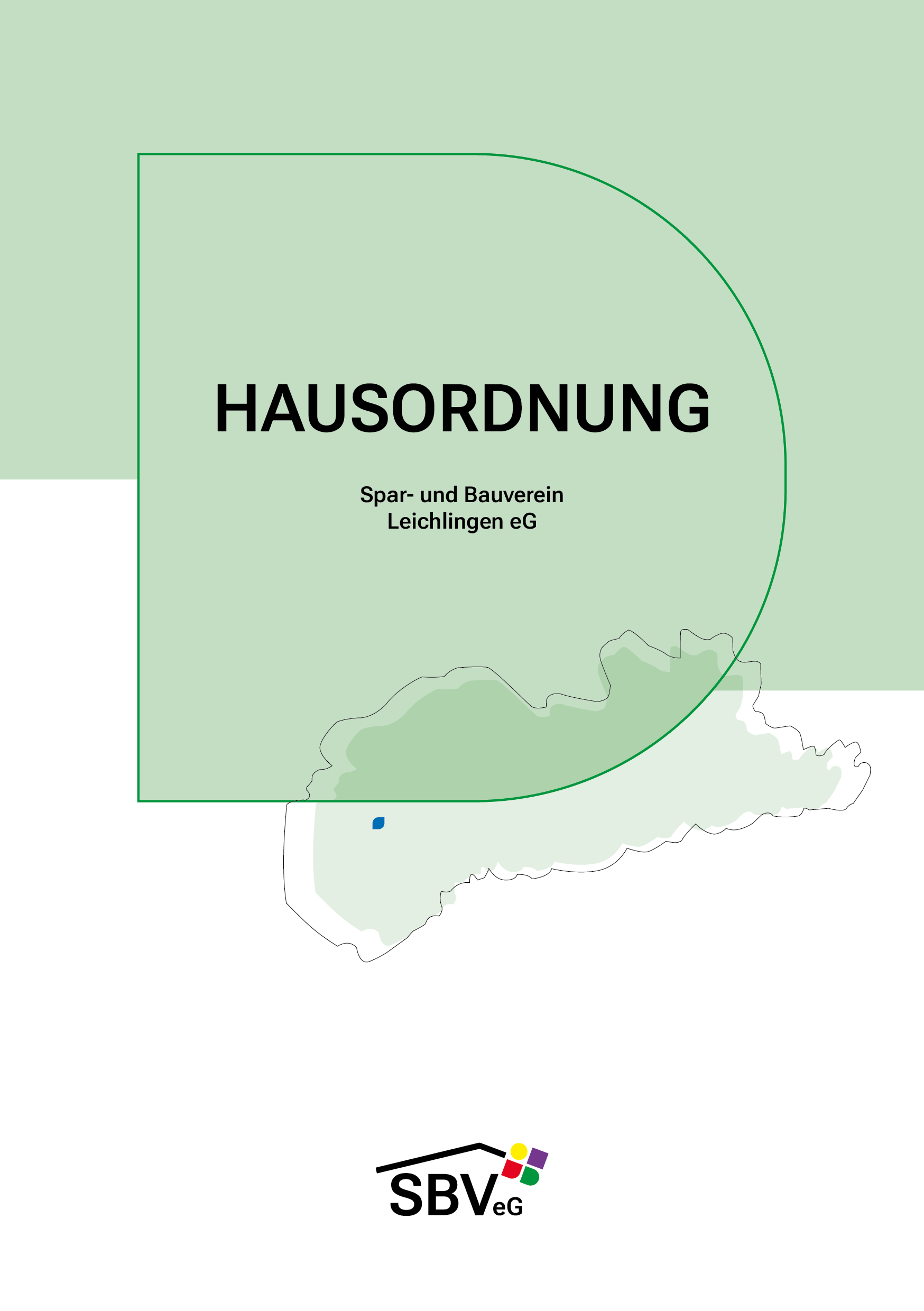 Cover der Hausordnung der SBV eG Leichlingen – Stand 12.2023